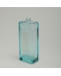 China Professional Manufacture Rectangular Luxury Design Blue Perfume Bottle Crystal with Wood Cap
