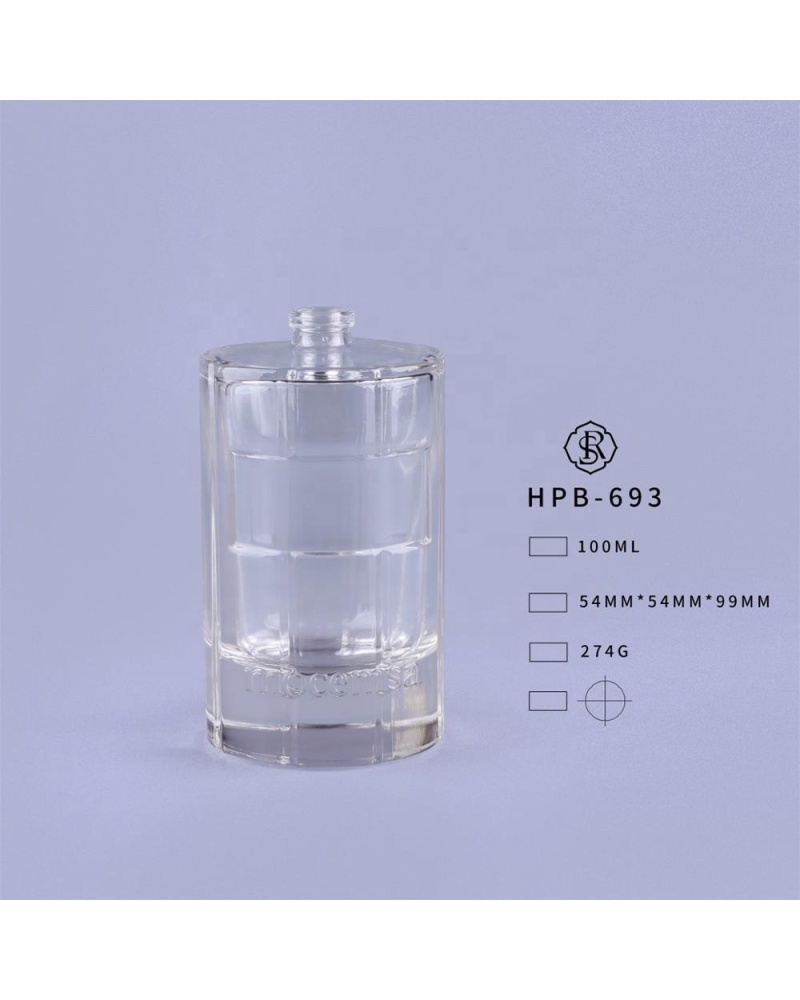Packaging Thick Bottom Cosmetic Transparent Decorative Luxury Empty Perfume Bottle 100 ml