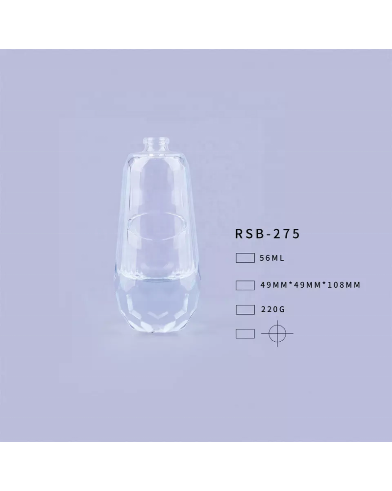 Wholesale High Quality Crimp Perfume Bottles Unique Design Perfume Bottles 50ml Glass