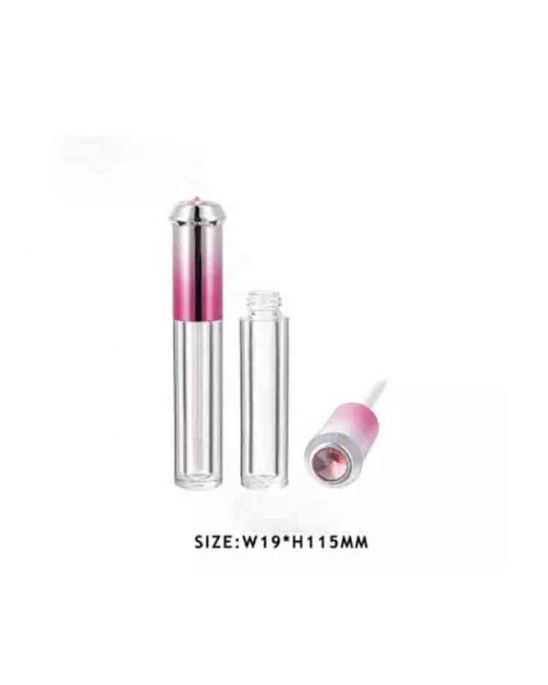 Custom Cosmetic Clear Round Lipgloss Tubes Empty Round Color Lip Gloss Tube 5ml
