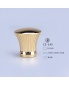 Customized high-end ingot shaped metal perfume cover gold zinc alloy perfume zamak cap