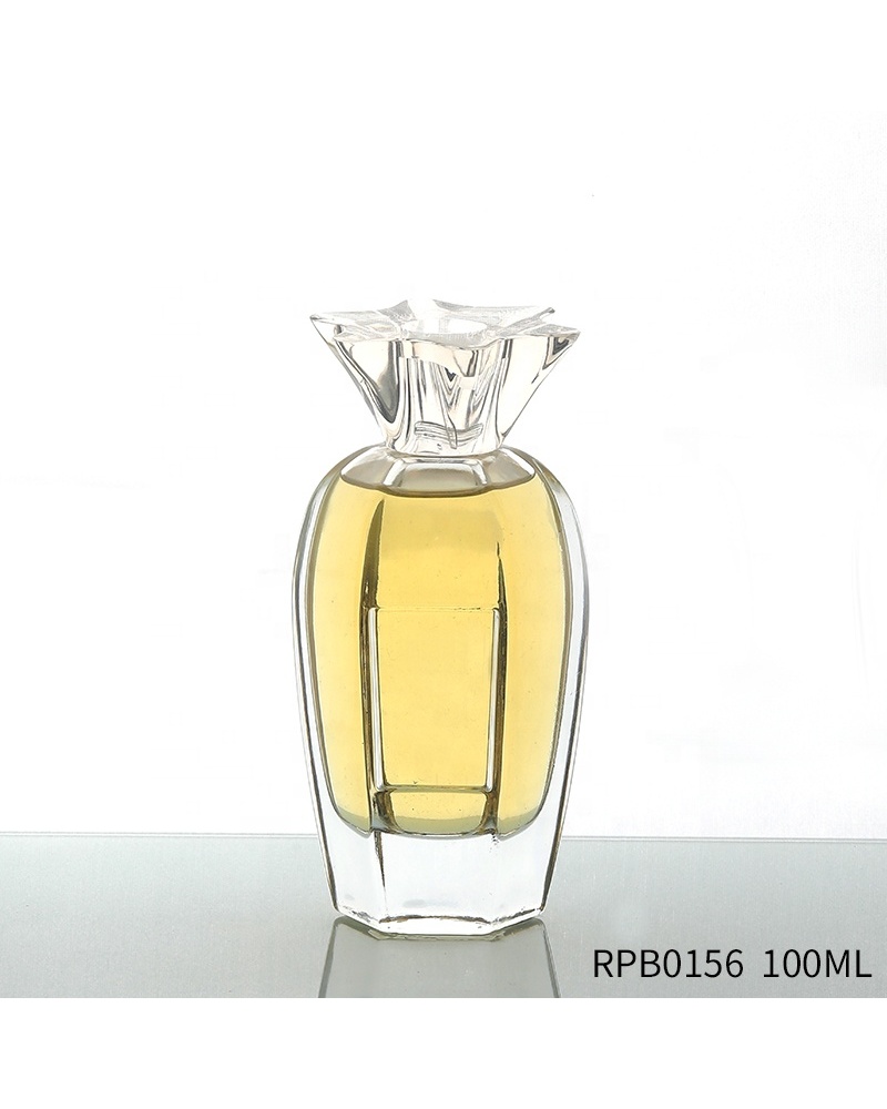 Custom Aroma Fragrance Glass Bottle Container 100ml Spray Pump Perfume Bottle