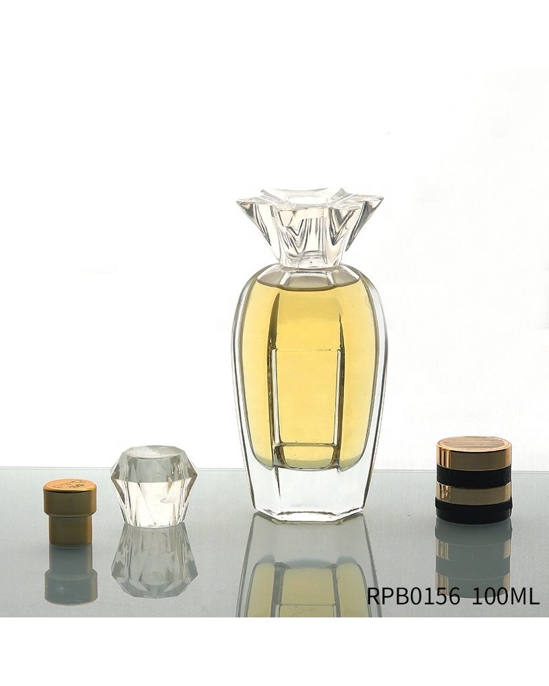 Custom Aroma Fragrance Glass Bottle Container 100ml Spray Pump Perfume Bottle