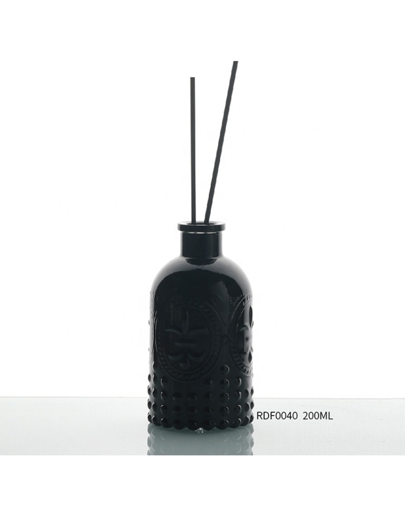 Exquisite Patterns Empty Packaging Glass Diffuser Bottle Aroma Reed