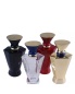 Custom Name Brand 100ml Hexagonal Empty Glass Perfume Bottles with Bowl Shaped Cap