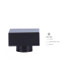 Low Price Perfume Cap Black Matte Bottle Plastic Black 15mm Perfume Caps
