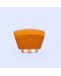 Factory wooden cap irregular shape cap deep yellow good look for car perfume bottle
