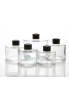 Hot Sale 100ml 150ml 250ml Black Transparent Diffuser Glass Empty Bottle Aromatherapy Bottles
