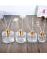 Hot Sale 100ml 150ml 250ml Black Transparent Diffuser Glass Empty Bottle Aromatherapy Bottles