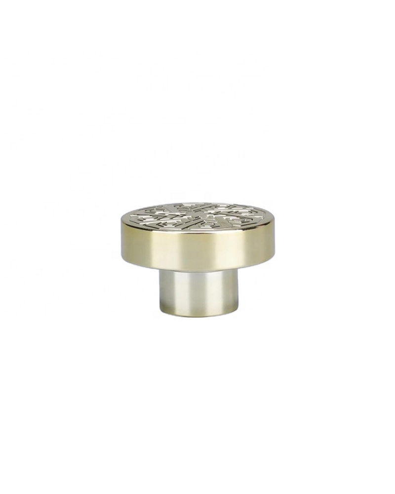 Hot sale golden color trendy perfume bottle disc ABS and PP cap