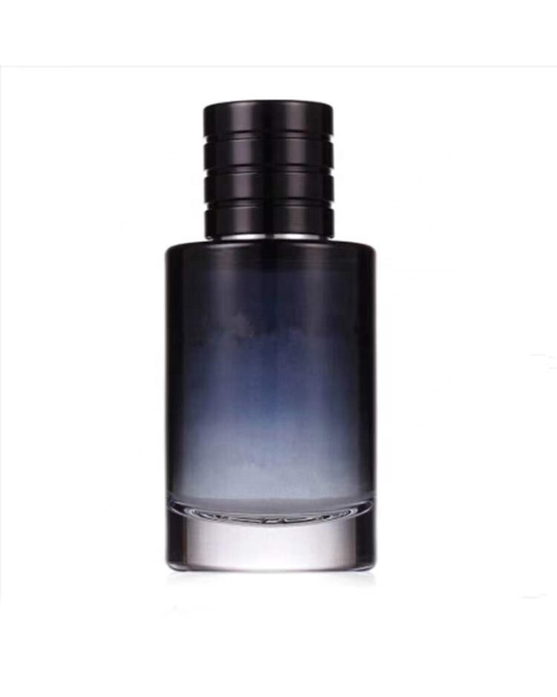 100ml OEM black glass cylindrical empty perfume bottle spray glass bottle with pump