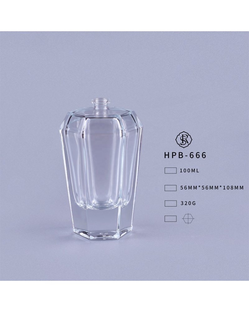 Thick Glass Luxury Frost Thick Wall and Bottom Small Glass Perfume Bottle 100ml