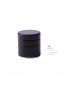China Factory Low Price Recyclable Lids Printed Metal Screw Cosmetic Cap Round Black 15mm Aluminum Cap