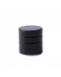 China Factory Low Price Recyclable Lids Printed Metal Screw Cosmetic Cap Round Black 15mm Aluminum Cap
