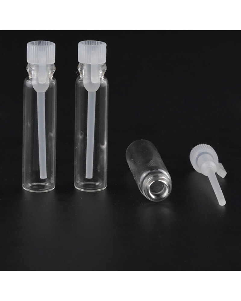 Spot 1ml 2ml 3ml Empty Mini Essential Oil Fragrance Test Vials Mini Sample Glass Perfume Trial Bottle