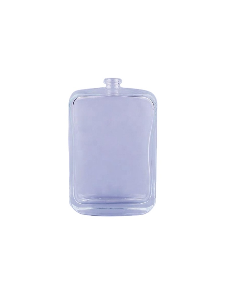 Custom Cosmetic Transparent Luxury Flat Shape Bottles Pump Sprayer Skin Bottle Glass