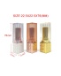 Square Lipstick Empty Case and Tube Bright Golden Empty Lipstick Tube Packaging