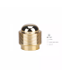 Custom 15mm Good Quality Perfume Bottle Gold Lid Plastic Metallic Luster Cap