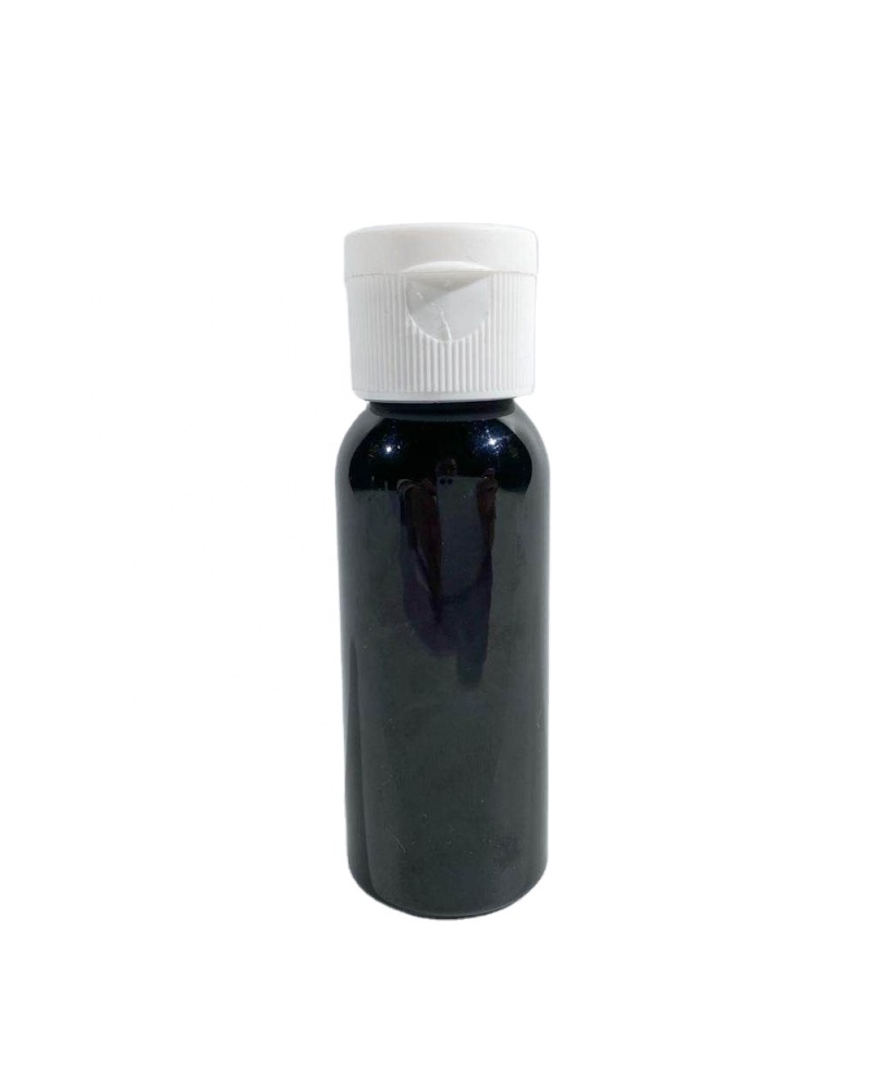 Customizable Spiral Cap Plastic Soft Touch Black Eco-friendly 60ml Flip Top Cap Small Pet Bottle