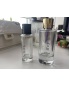 Portable Flat Shoulder Spray Bottle Transparent High End 100ml Cylinder Perfume Bottle with Magnetic Cap
