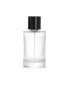 Portable Flat Shoulder Spray Bottle Transparent High End 100ml Cylinder Perfume Bottle with Magnetic Cap