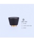 Recyclable perfume black wooden cap square lid bottle with different pattern