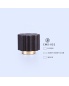Recyclable perfume black wooden cap square lid bottle with different pattern