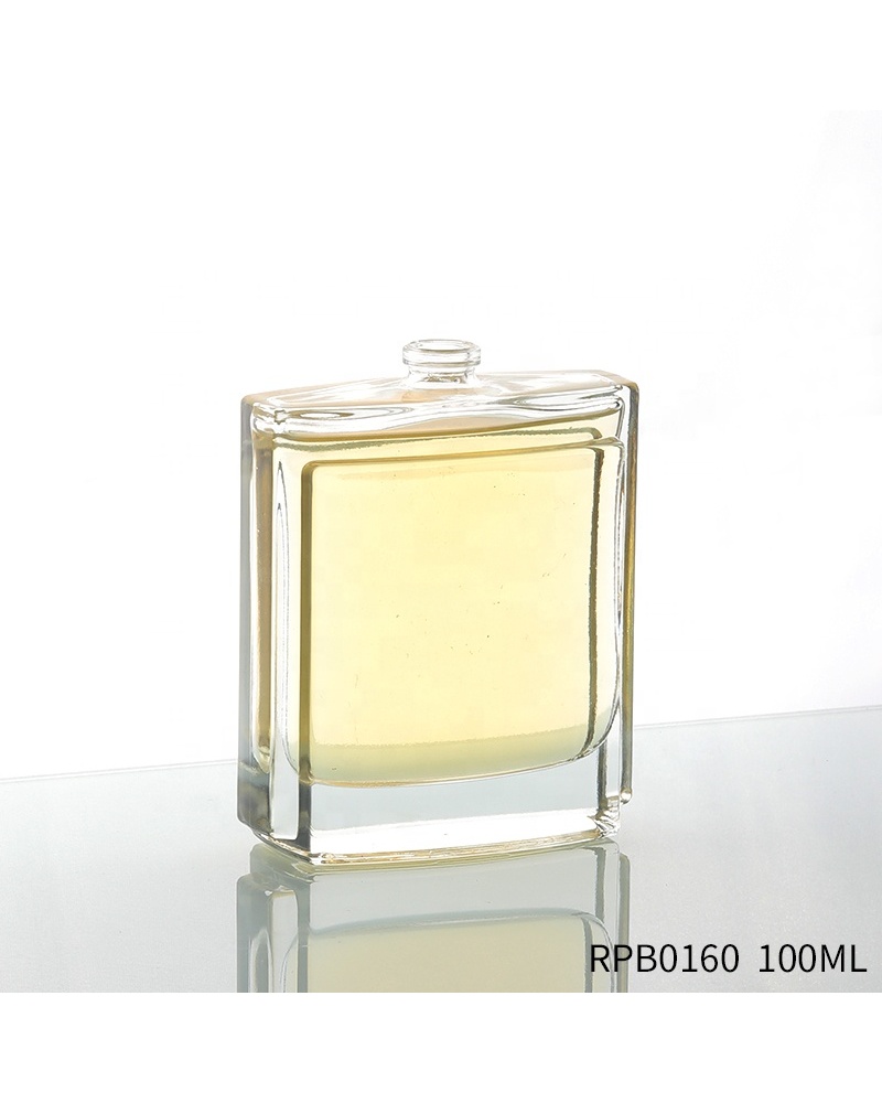 Factory Manufacture High Quality Transparent Square Mens Perfume Bottle 100ml