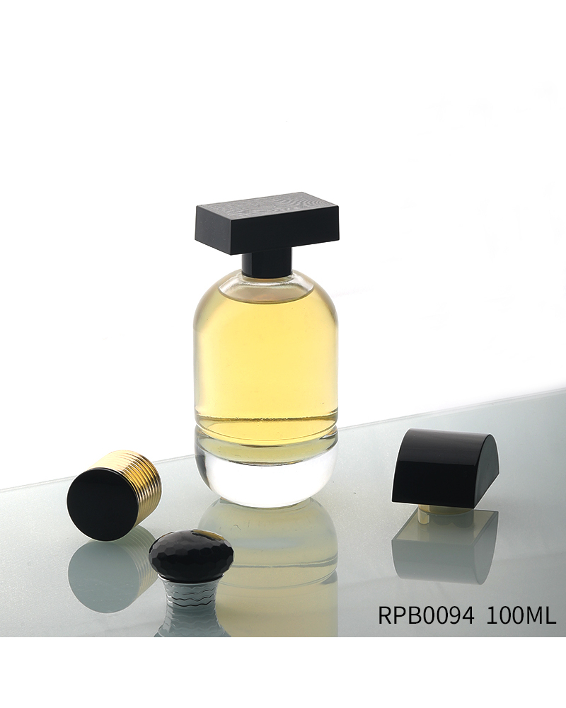 Perfume Crimp Bottle 100ml Rounded Perfume Bottle with Magnetic Cap