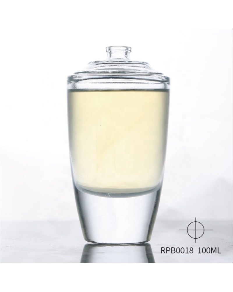 Middle East Perfume Bottles Premium Empty Clear Round Glass Spray Perfume Bottle
