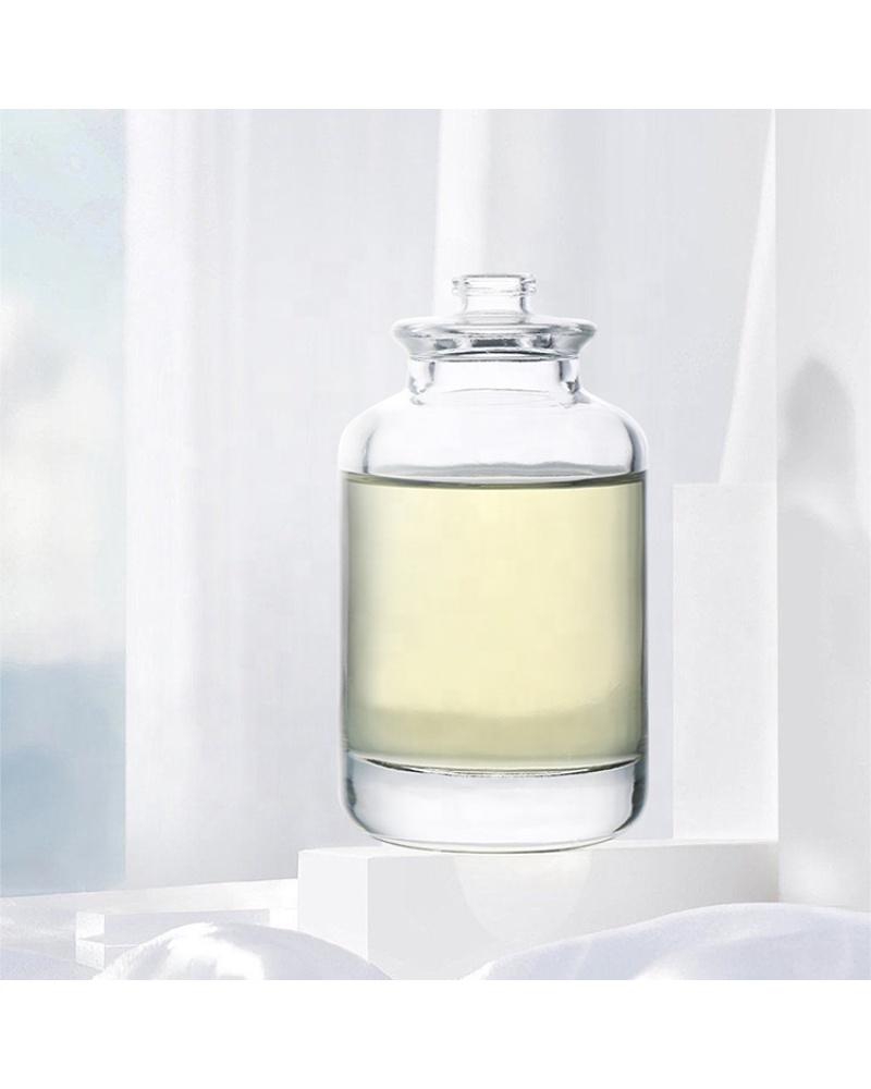 Wholesale Crimp Neck Transparent Empty Fragrance Bottles Unique Luxury Spray 100ml Perfume Bottle