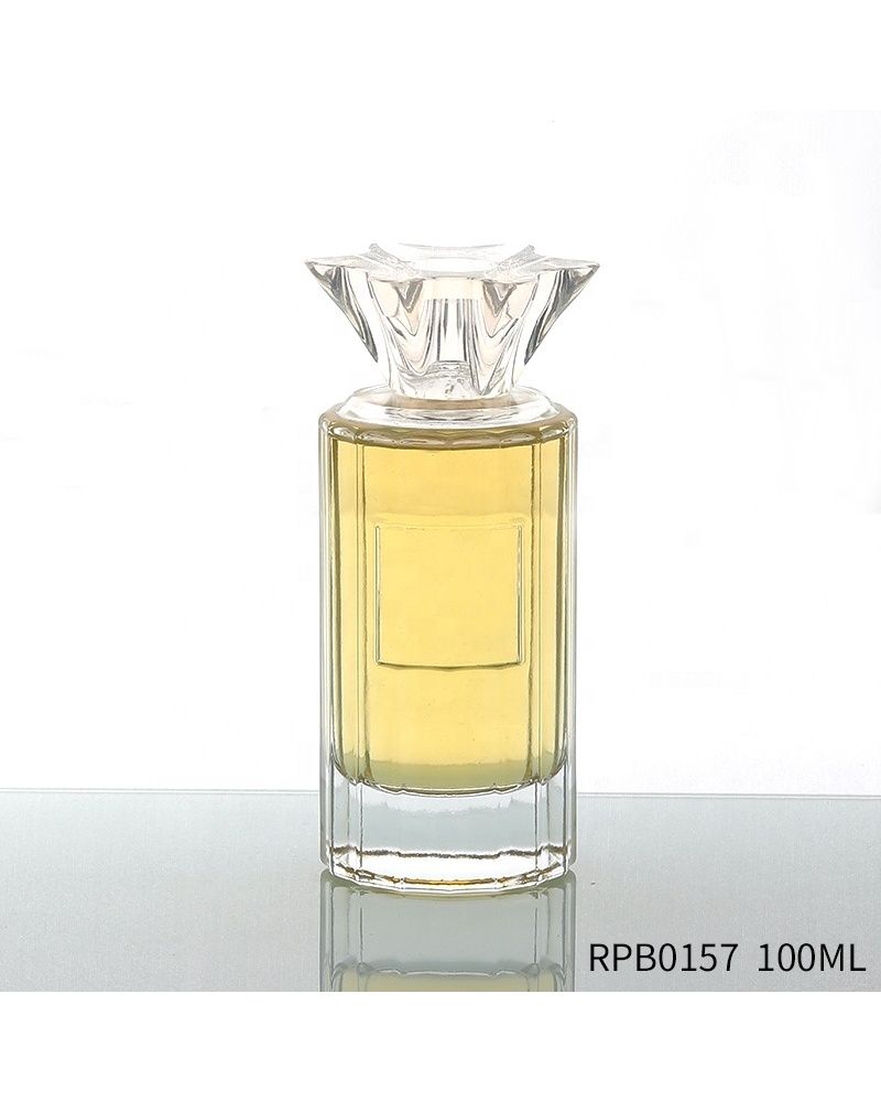 Custom Bottle Cap Clear Empty Labeling 100ml Luxury Bottle Spray Perfume