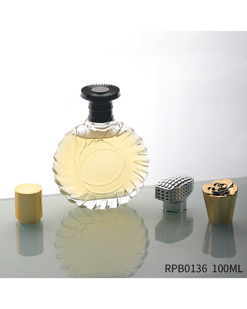 OEM Factory Oblate 100ml Clear Perfume Bottle Customizable Exquisite Perfume Bottle
