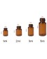 Empty Pharmaceutical Vial Amber Glass Perfume Tester Bottle 1ml 2ml 5ml Sample Vial