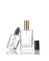 High-end Flat Square Fine Mist Cosmetic Bottle Glass Travel Size Woman Portable Perfume Bottle