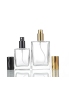 High-end Flat Square Fine Mist Cosmetic Bottle Glass Travel Size Woman Portable Perfume Bottle