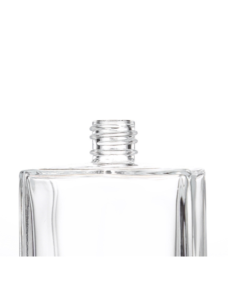 High-end Flat Square Fine Mist Cosmetic Bottle Glass Travel Size Woman Portable Perfume Bottle