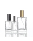 High-end Flat Square Fine Mist Cosmetic Bottle Glass Travel Size Woman Portable Perfume Bottle