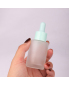 China Wholesale Frosted Flat Shoulder Modern Empty 30ml Design Purple Round Glass Dropper Bottle