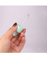 China Wholesale Frosted Flat Shoulder Modern Empty 30ml Design Purple Round Glass Dropper Bottle