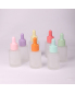 China Wholesale Frosted Flat Shoulder Modern Empty 30ml Design Purple Round Glass Dropper Bottle