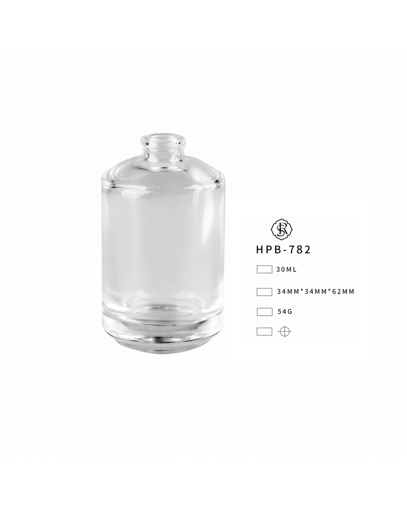 High Quality Round Transparent Empty Perfume Glass Bottle