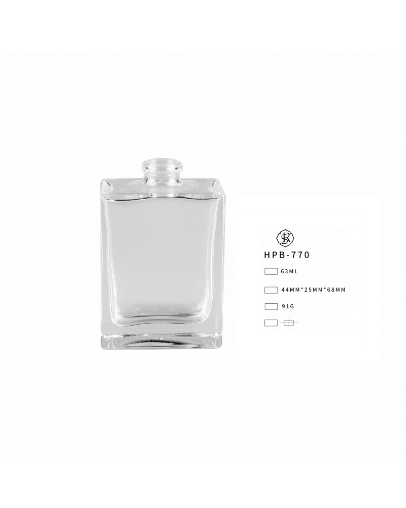 High Quality Round Transparent Empty Perfume Glass Bottle