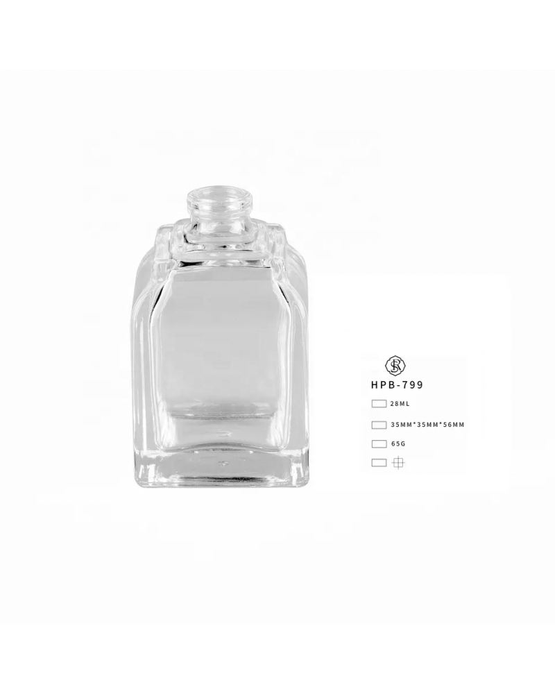 High Quality Round Transparent Empty Perfume Glass Bottle