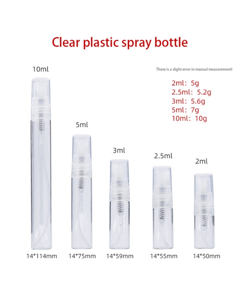 Trial 2ml 3ml 5ml 10ml Perfume Sample Glass Spray Bottle Custom 10 ml Glass Vials Wholesale