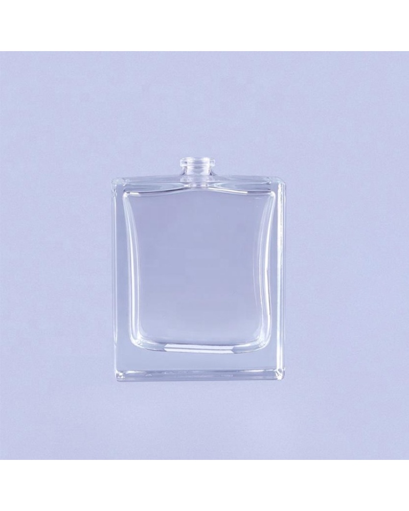 Manufacturing plant 100 ml perfume square bottle single design wholesale glass bottle