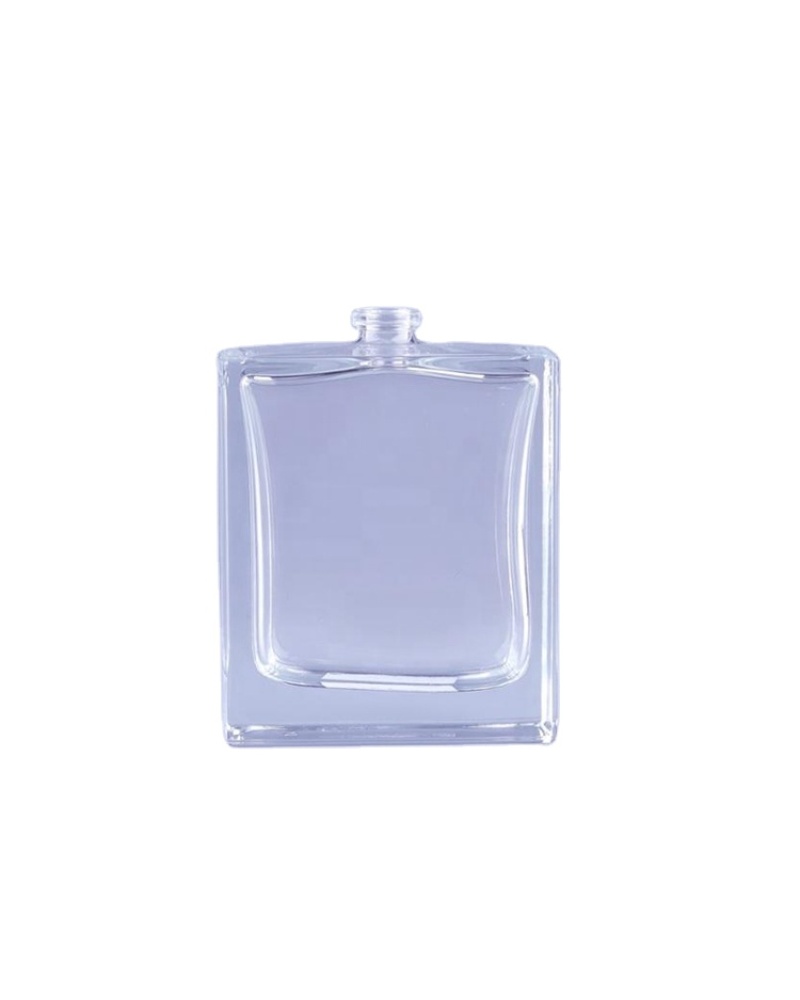 Manufacturing plant 100 ml perfume square bottle single design wholesale glass bottle