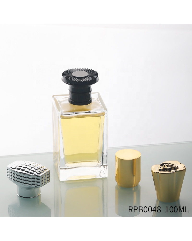 Wholesale Luxury Spray Empty Perfume Glass 100ml Perfume Bottle Crimp with Box