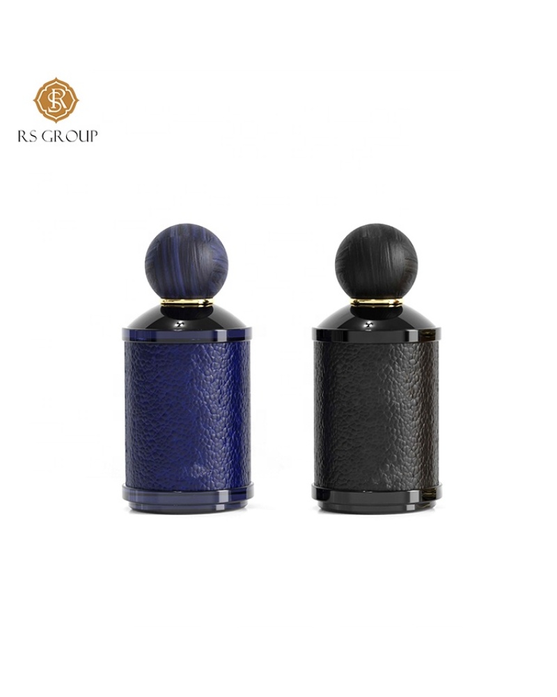 Customized Private Label Luxury Spray White 100ml Glass Oil Perfume Bottle with Wooden Cap
