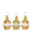 Middle East Arabic Style Metal Empty Cosmetic Perfume Essential Oil 15ml Glass Bottles